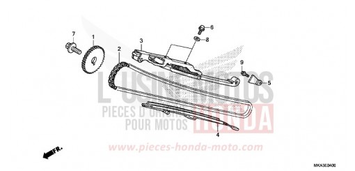 CHAINE A CAMES/TENDEUR NC750XAG de 2016